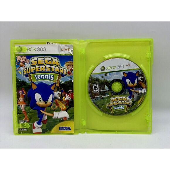 SEGA Superstars Tennis Xbox 360 Game Case & Manual NO Compilation Disc - Picture 2 of 2
